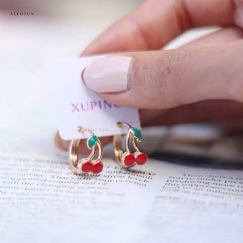گوشواره ژوپینگ گیلاسی