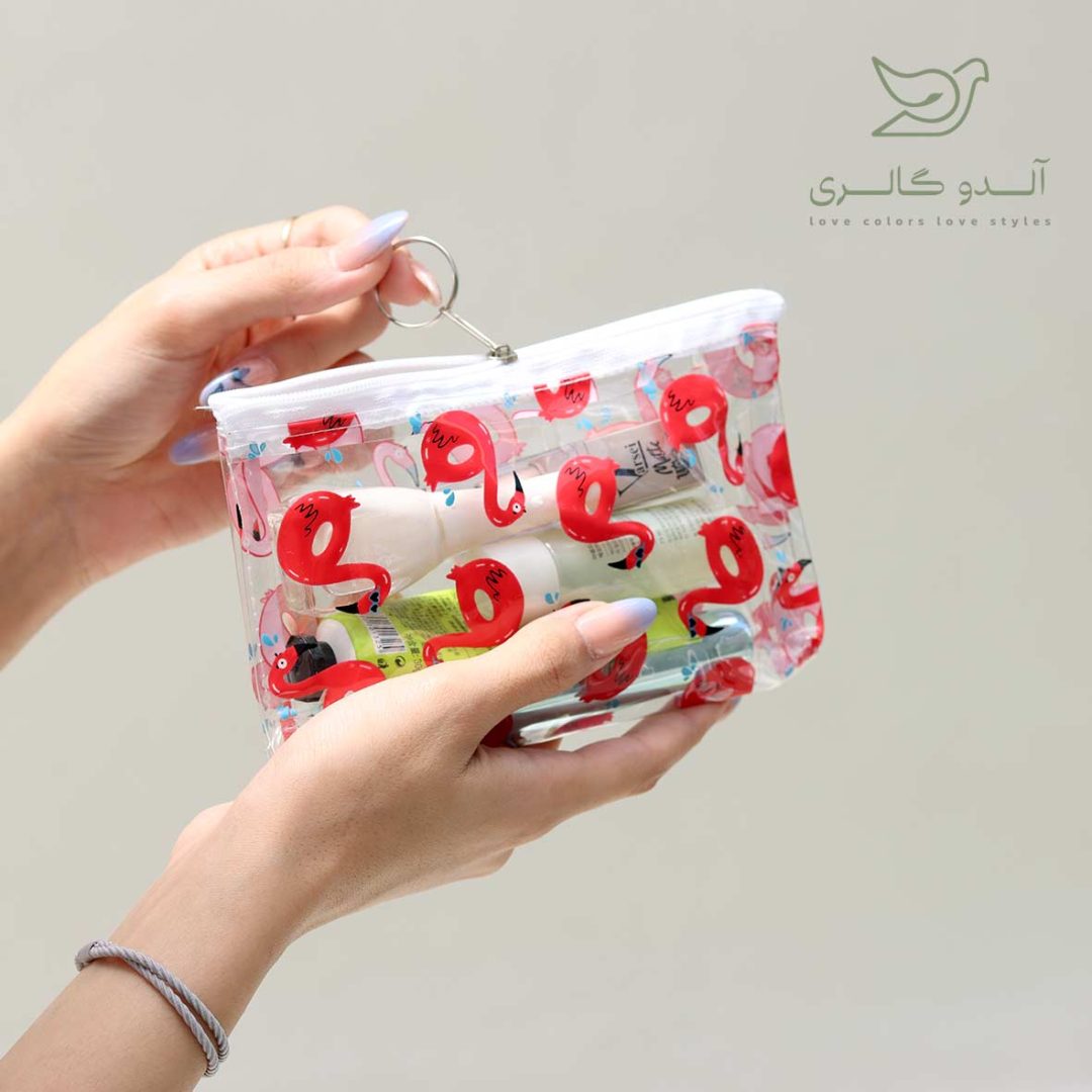 کیف طلقی آرایشی دو تیکه فلامینگو - Image 3